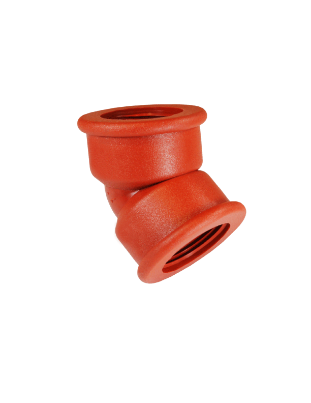 CODO POLIMEX ROJO 1/2X45°