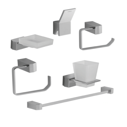 JUEGO ACCESORIOS CU.20 6 PIEZAS QUADRO® URREA