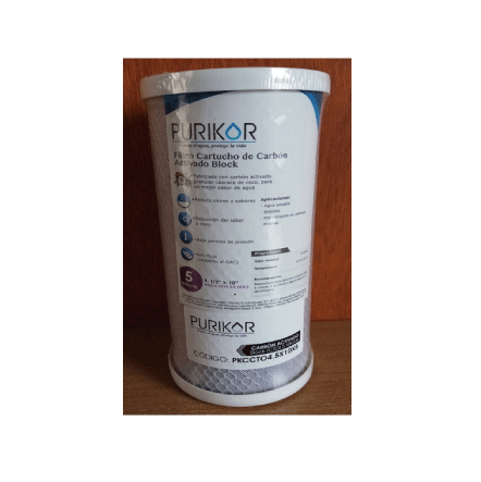 CARTUCHO CARBON ACT BLOCK 4.5x20x5 PURIKOR PKCCTO4.5X20X5