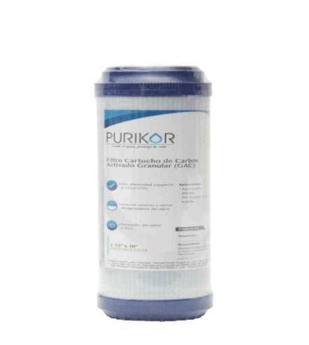 CARTUCHO CARBON ACT GRANULAR PURIKOR PKCGAC4.5X10